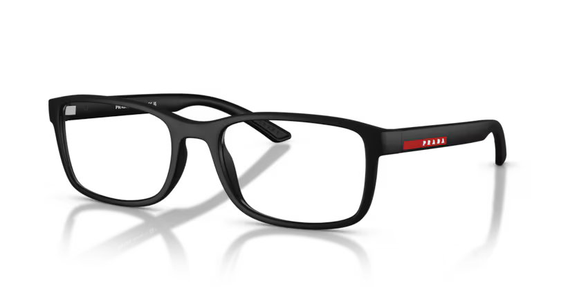 Prada Linea Rossa PS 06RV-Nero Effetto Gommato