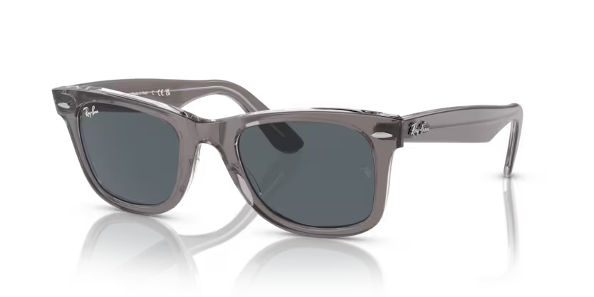 Ray-Ban 0RB2140 Wayfarer-Grigio Su Trasparente