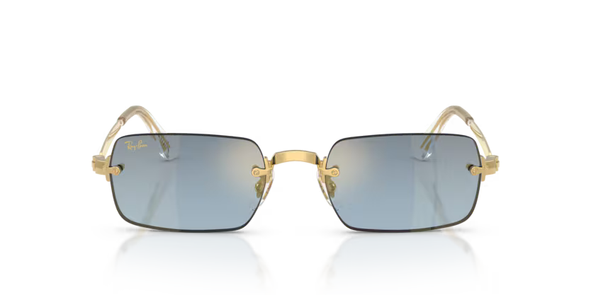 Ray Ban RB3928 001/S254 x ASAP Rocky Oro Arista Blu
