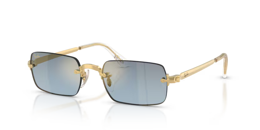 Ray Ban RB3928 001/S254 x ASAP Rocky Oro Arista Blu