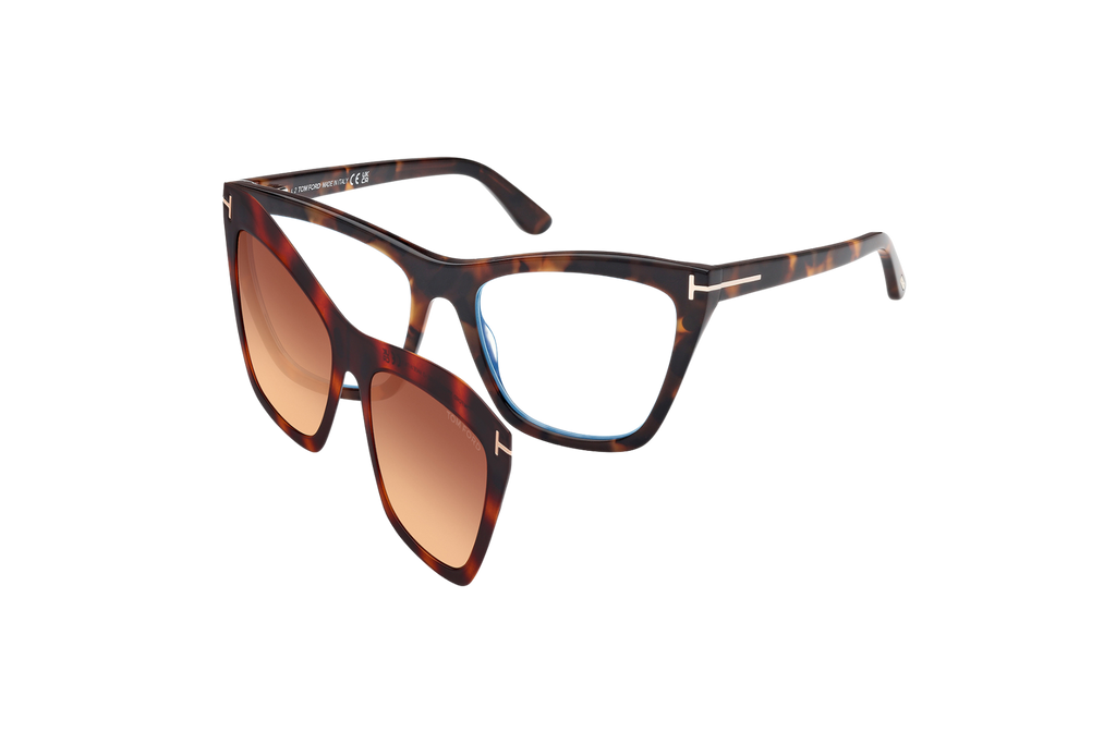 Tom Ford FT5971-B@54052-Avana Scura/Clip On