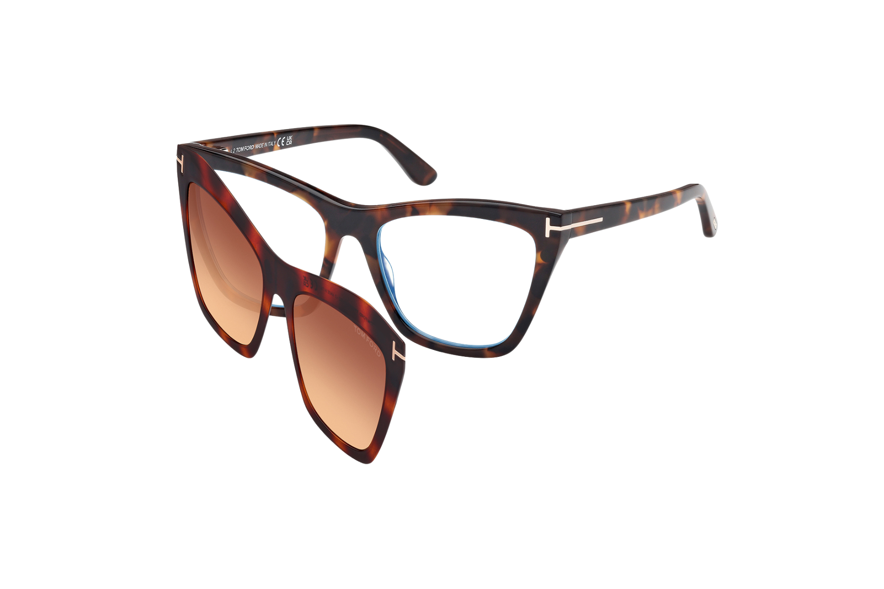 Tom Ford FT5971-B@54052-Avana Scura/Clip On