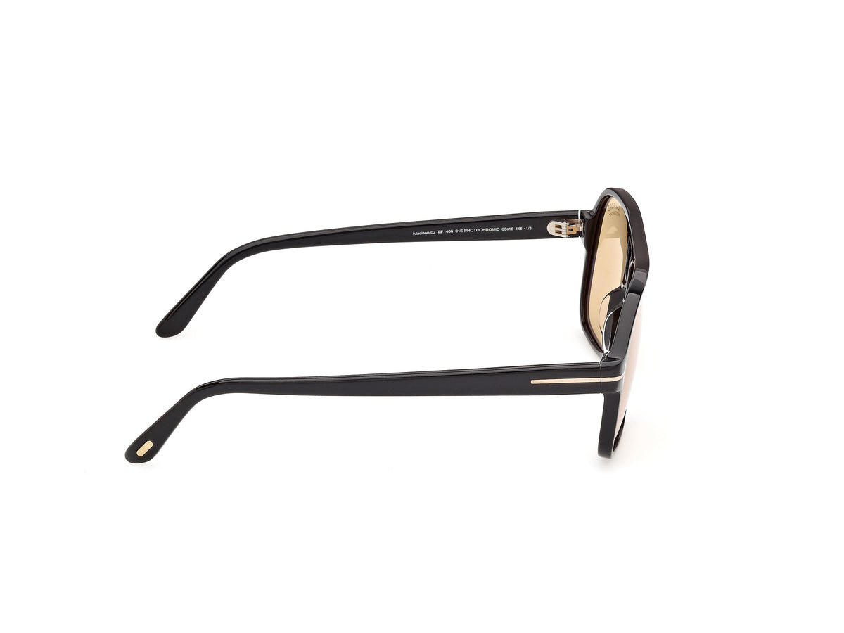 Tom Ford MADISON-02 FT1406 01E 60 Nero Lucido Fotocromatici