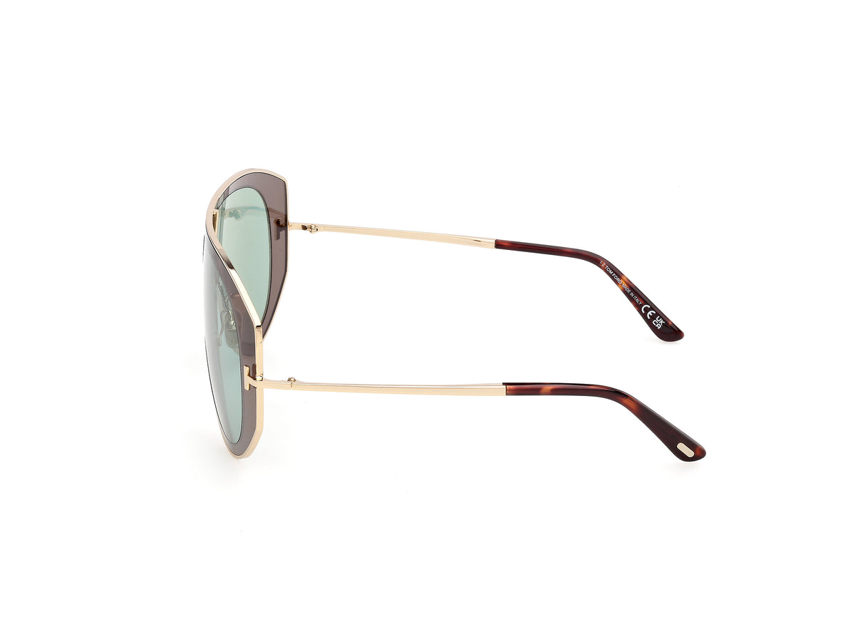 Tom Ford CADE-02 FT1430 20N 61 Grigio e Oro Pallido
