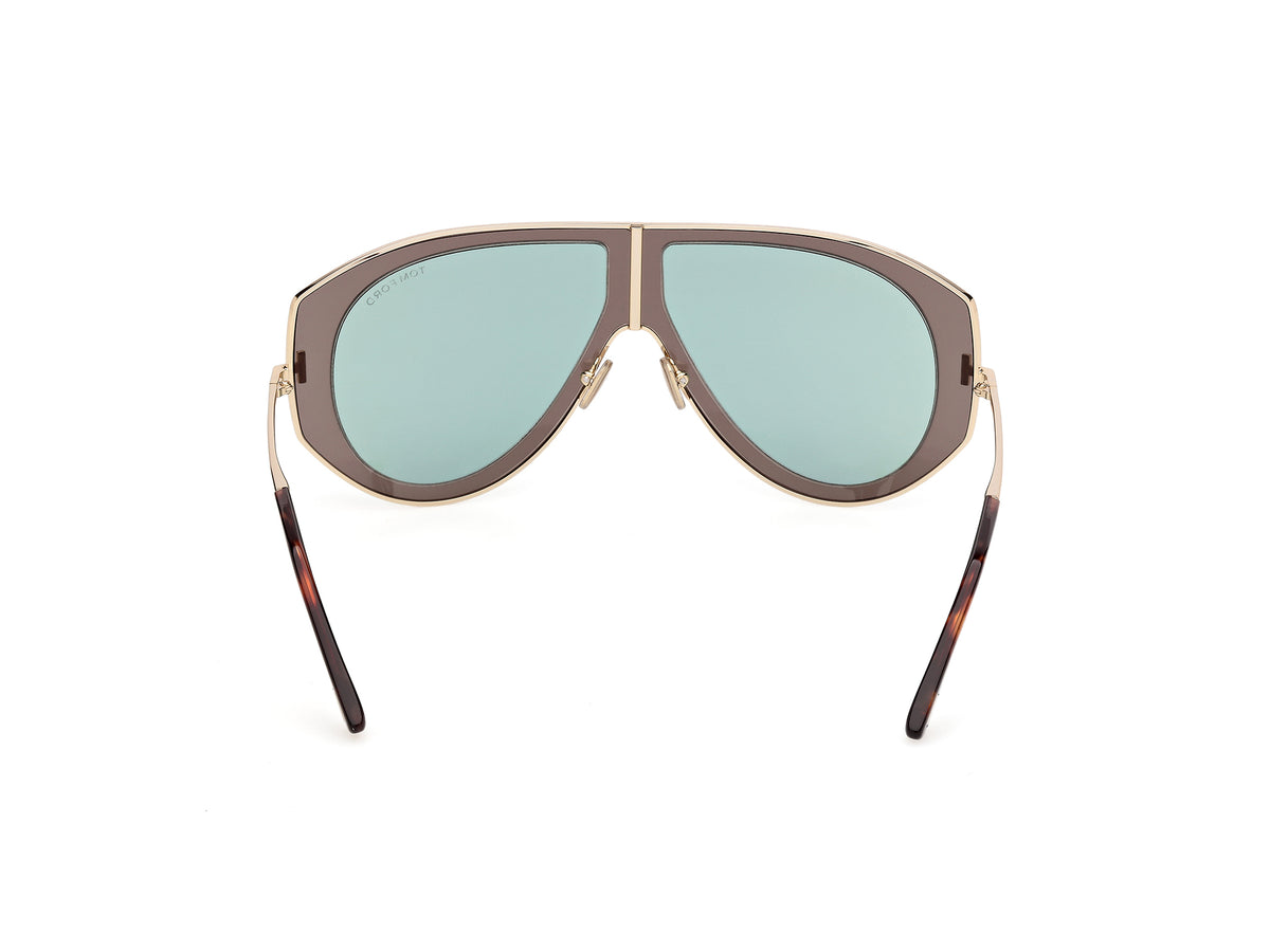 Tom Ford CADE-02 FT1430 20N 61 Grigio e Oro Pallido