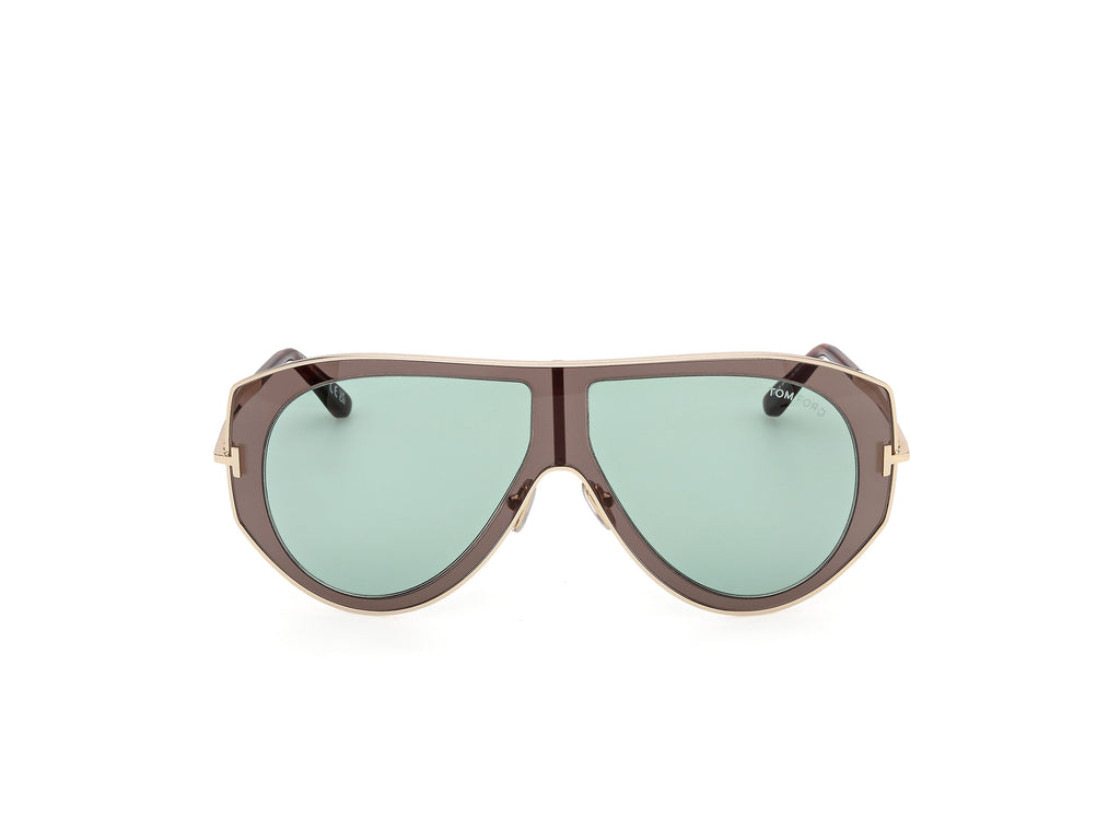Tom Ford CADE-02 FT1430 20N 61 Grigio e Oro Pallido