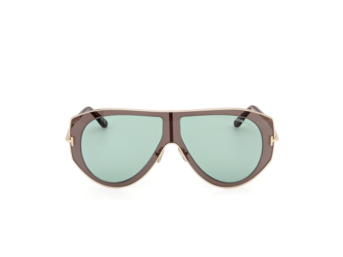 Tom Ford CADE-02 FT1430 20N 61 Grigio e Oro Pallido
